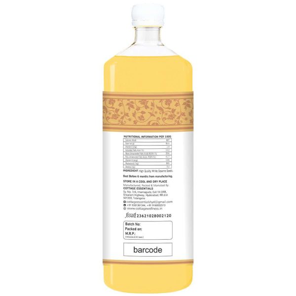 White Sesame Oil 1L - Image 3