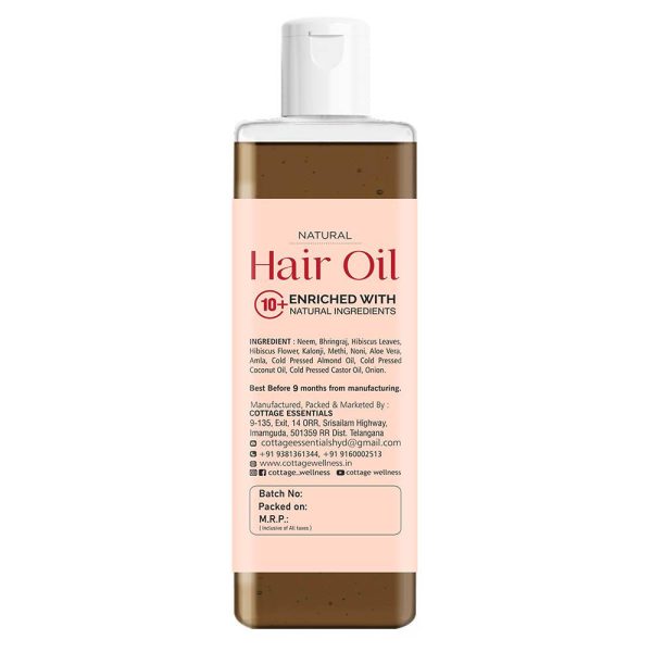 Natural Hair Oil - 200 ml - Image 3