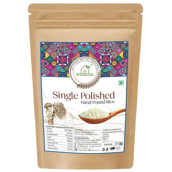 Hand Pound Single Polished Rice - 1 kg